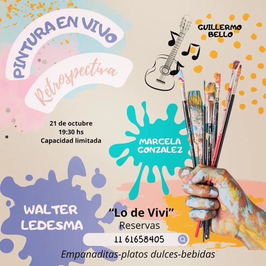 Arte en vivo en Lo de Vivi IMAGEN LO DE VIVI