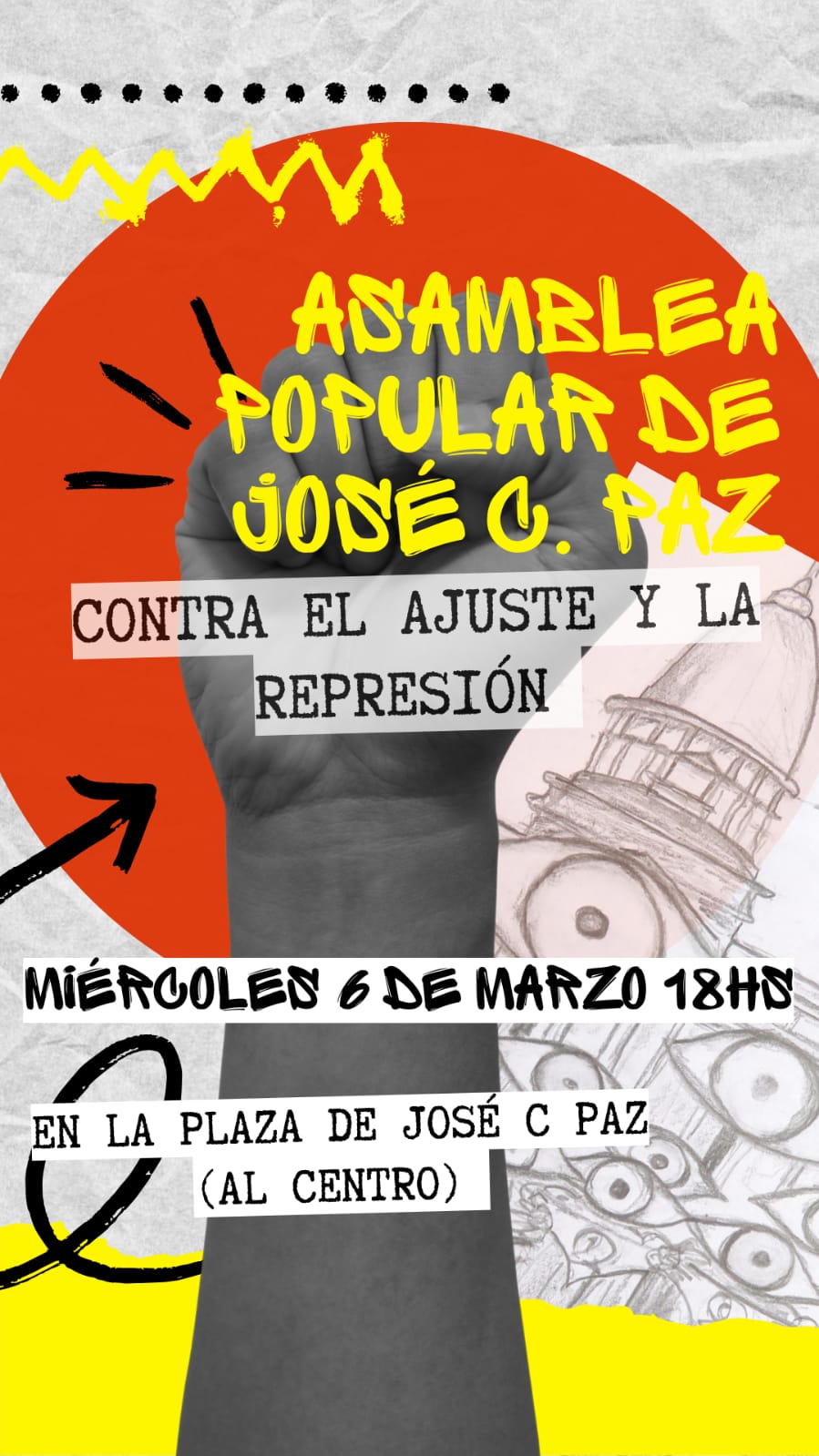 Asamblea Popular en José. C. Paz contra el ajuste y la represión WhatsApp Image 2024 03 06 At 09.40.25 1