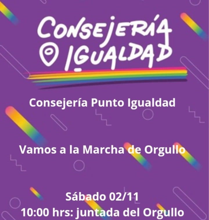 La Consejería Punto Igualdad invita a la Marcha del Orgullo WhatsApp Image 2024 11 01 At 09.18.13